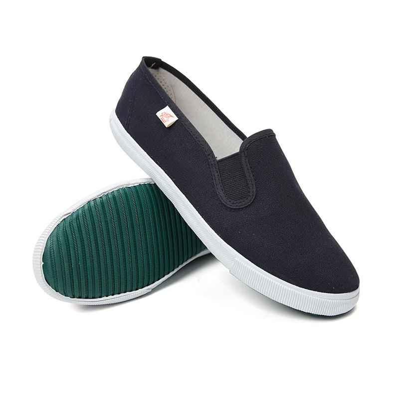 スニーカー 男女兼用 帆布 キャンバスシューズ ローカット スリッポン ワークシューズ 作業靴 耐摩耗 滑り止め フラットソール 普段使い カジュアル 春夏(x2)