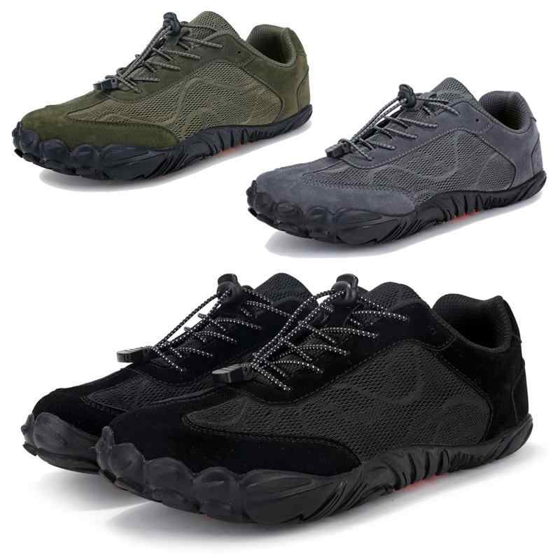 トレッキングシューズ 男女兼用 登山靴 アウトドア シューズ メッシュ 排水 速乾 Slip-on スリップオン 衝撃吸収 グリップ 滑り止め ローカット 軽量 疲労軽減 屈曲性 通気性 ブラック グレー カーキ