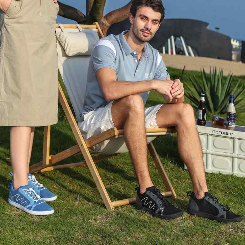 スニーカー メンズ レディース 運動靴 衝撃吸収 滑り止め カジュアル ローカット ランニング ウォーキング 登山 軽量 通気性 スポーツ シューズ 男性用 女性用 ブルー グレー カーキ ブラック(x2)