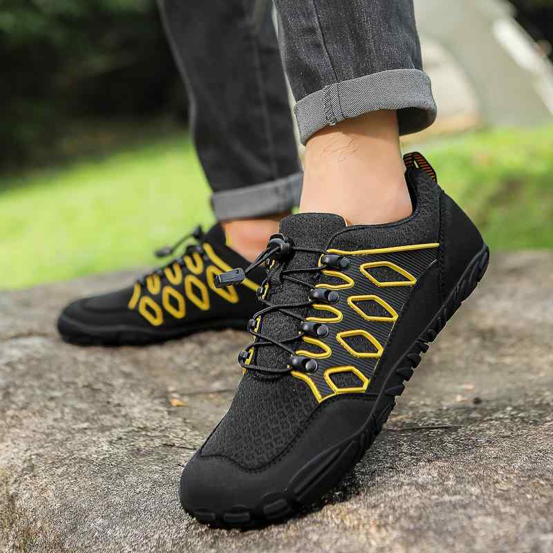 トレッキングシューズ 男女兼用 サンダル ビーチサンダル ウォーターシューズ 撥水 速乾性 滑り止め 陸両用 運動靴 ローカット スニーカー アウトドア カジュアル 春夏秋冬 黒 緑 グレー