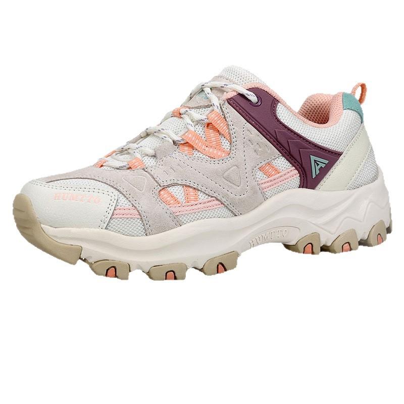 トレッキングシューズ レディース アウトドアシューズ 登山靴 厚底 スニーカー ローカット 通気性 クッション性 滑り止め 歩きやすい 疲れにくい 春夏秋冬 スポーツ 運動 普段使い