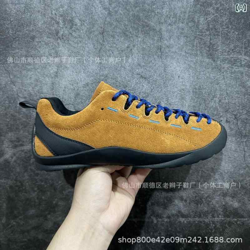 徒步シューズ 男女兼用 ローカット 登山靴 アウトドアシューズ キャンプ トレッキングシューズ 滑り止め 運動靴 歩きやすい 履きやすい 牛革 ゴム 耐摩耗性 春夏秋冬