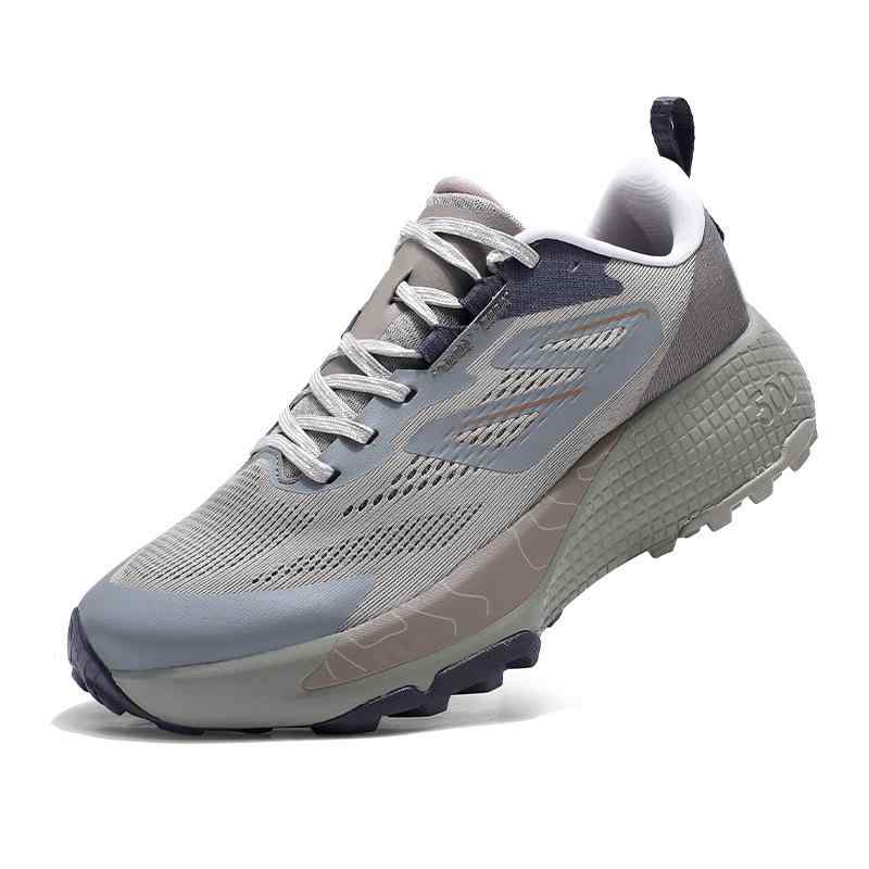 トレッキングシューズ メンズ 男性用 アウトドア 登山靴 ランニングシューズ 厚底 衝撃吸収 通気性 滑り止め 春夏秋冬 黒 白 グレー