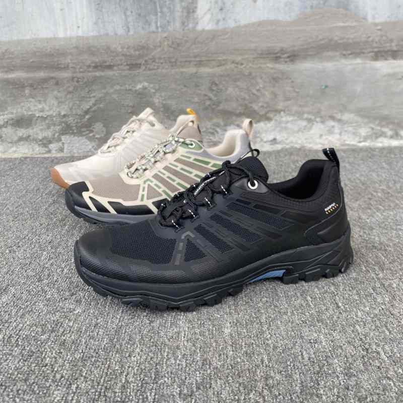 スニーカー 男性用 アウトドア 登山靴 ローカット 滑り止め 衝撃吸収 耐摩耗 普段使い カジュアル 星空ブラック 古巴沙 荒原グリーン