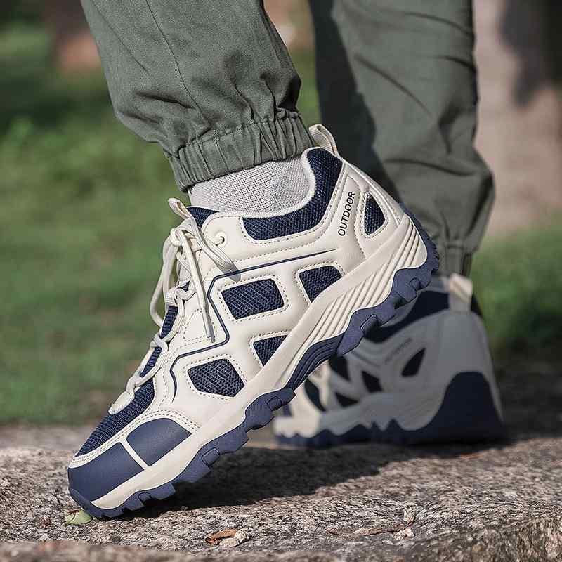 スニーカー メンズ レディース 登山靴 ローカット 運動靴 トレッキングシューズ ウォーキングシューズ 滑り止め 衝撃吸収 通気性 速乾性 アウトドア カジュアル 春夏秋冬