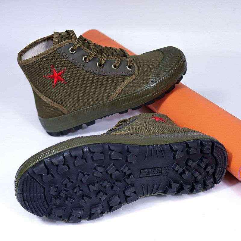 靴 メンズ 帆布 ハイカット ワークシューズ 防水 防滑 衝撃吸収 トレッキングシューズ 登山靴 作業靴 運動靴 普段使い アウトドア