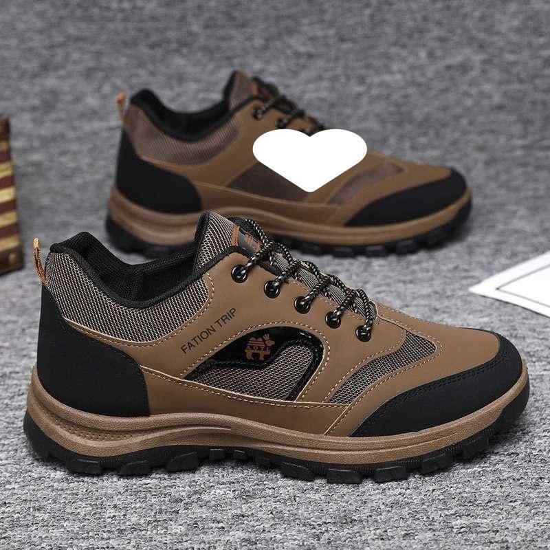 登山靴 メンズ 紳士靴 ハイキングシューズ トレッキングシューズ 運動靴 防水 滑り止め 厚底 EVAソール 細繊維 中帮 ウォーキング 普段..
