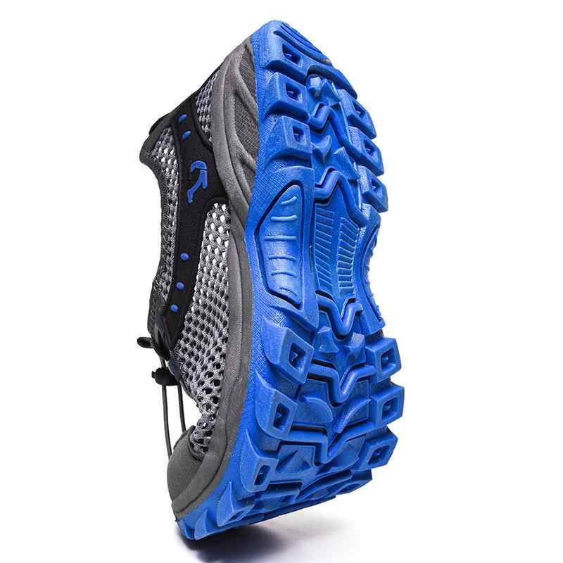 徒步シューズ メンズ 男性用 アウトドア スポーツ メッシュ 通気性 越野 普段使い 衝撃吸収 滑り止め 登山 ローカット スニーカー 黒 ブラック カーキ グレー