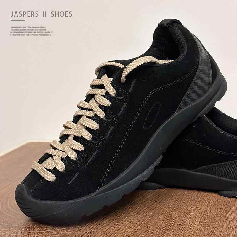 徒步シューズ メンズ アウトドア 登山靴 反绒皮 スニーカー ローカット トレッキングシューズ 滑り止め 通気性 春夏 秋冬 ブラック ピンク ブラウン ベージュ