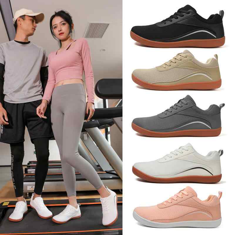 靴 アウトドアシューズ 男女兼用 幅広 甲高 フラット ローカット 運動靴 スニーカー 滑り止め 通気性 杏色 黒 白 グレー 春夏秋冬