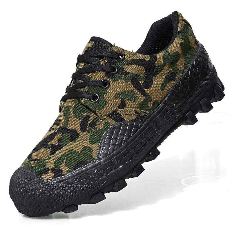 徒步シューズ メンズ ローカット スニーカー ワークシューズ 作業靴 帆布 キャンバス 軽作業 普段使い 滑り止め 迷彩柄 カーキ 海軍 ブルー グリーン 春夏 秋冬