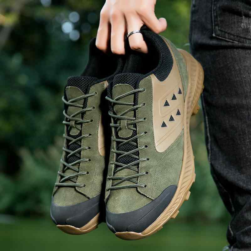 トレッキングシューズ メンズ レディース 登山靴 ローカット スエード 滑り止め 通気性 衝撃吸収 クッション性 登山 遠足 ハイキング アウトドア キャンプ