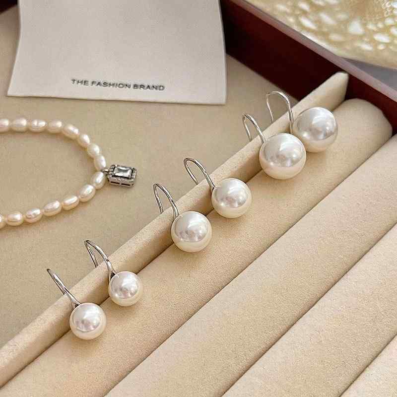 ピアス レディース シルバー925 パール エレガント ヴィンテージ風 フックピアス 白ゴールド ゴールド