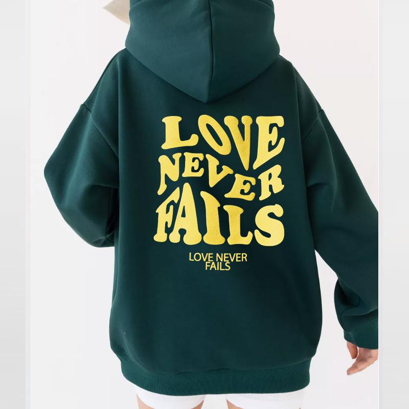 パーカー レディース フリース 秋冬 字母プリント ゆったり ストリート カジュアル 長袖 プルオーバー フーディー トップス 酒紅色 桔紅色 白 紫色 墨緑 深灰 ピンク系 駝色 青 宝藍 S M L XL XXL XXXL 普段使い