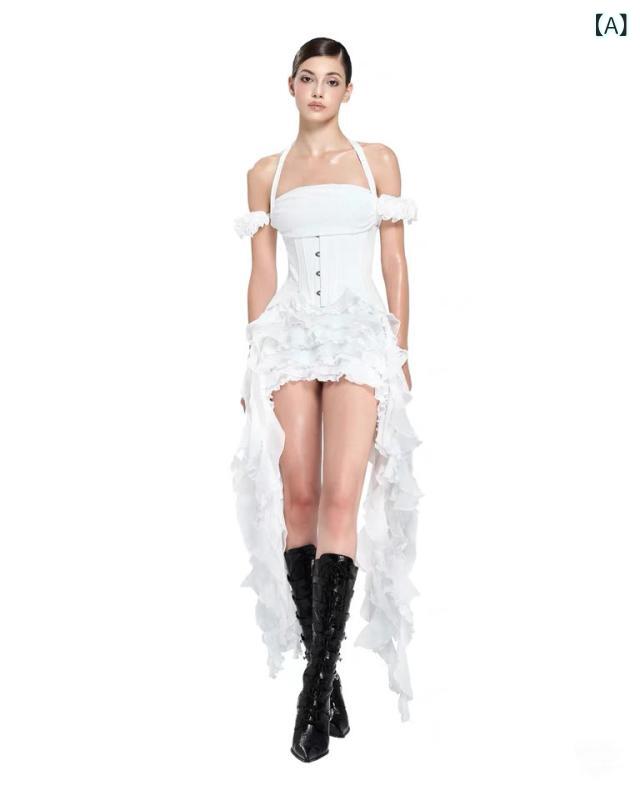 ベトナム ニッチ 2025 夏 セクシー ホルターネック 立体 花 ビーチ 休暇 不規則 タッセル ドレス