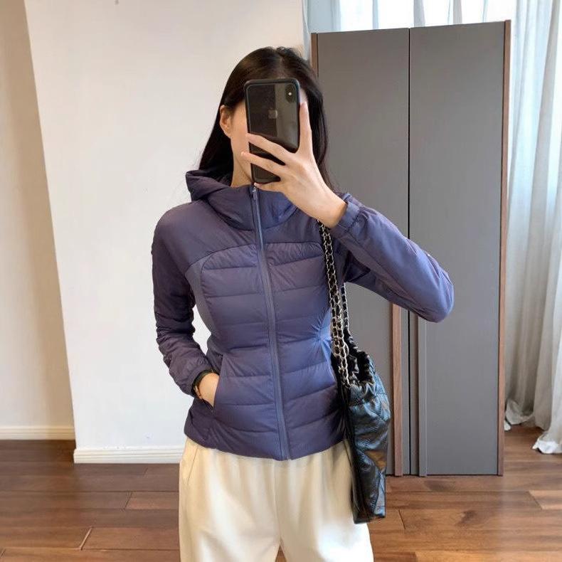 ジャケット レディース 大きいサイズ フード付き ポリエステル 防寒 厚手 スポーツ ランニング ヨガ アウター 秋冬 白 黒 紫色