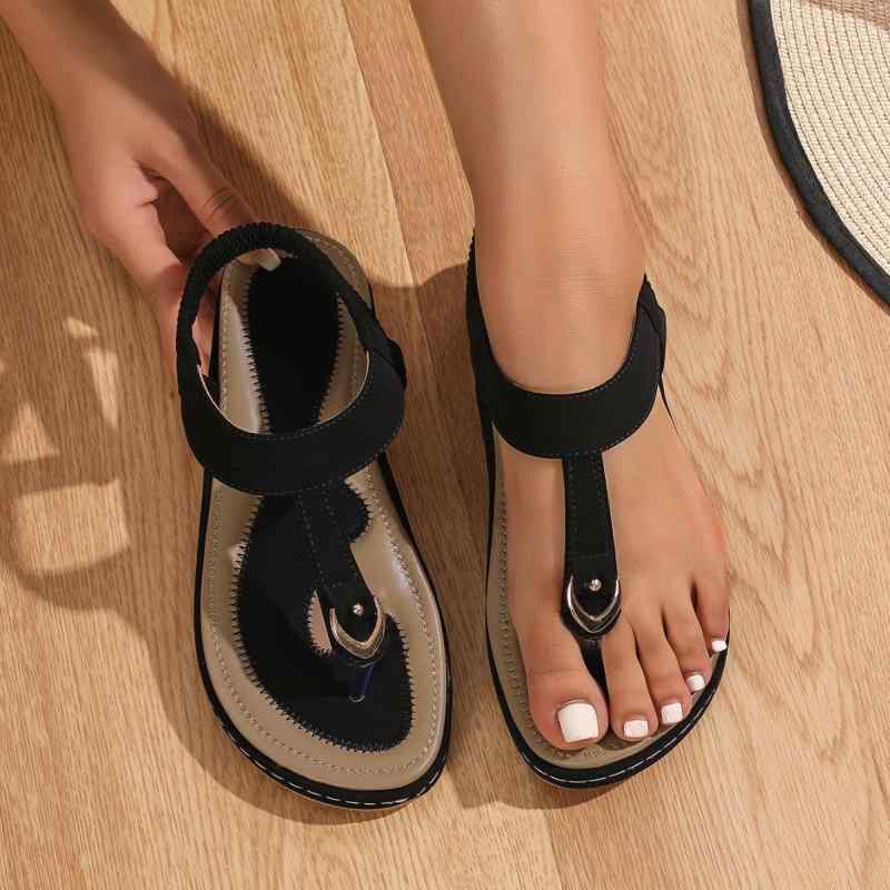 サンダル レディース ビーチサンダル フラットサンダル ぺたんこ 歩きやすい 痛くなりにくい 軽量 柔らかい ソフトボヘミアン風 大码 大きいサイズ 黒 ブラック 白 オフホワイト ブルー