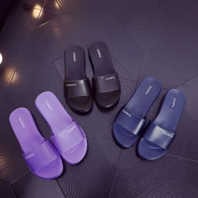 サンダル レディース 水晶 フルーツ柄 ジェリー ホーム スリッパ 室内 滑り止め 防臭 バス ルーム シャワー 春夏 パープル ブラック ピンク レッド