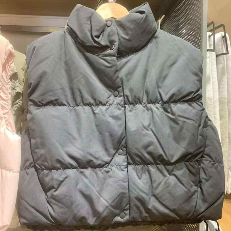 ベスト レディース ショート丈 中綿 あったか チョッキ アウター カジュアル 秋冬 オリーブ色 ベージュ ブラック 水ピンク