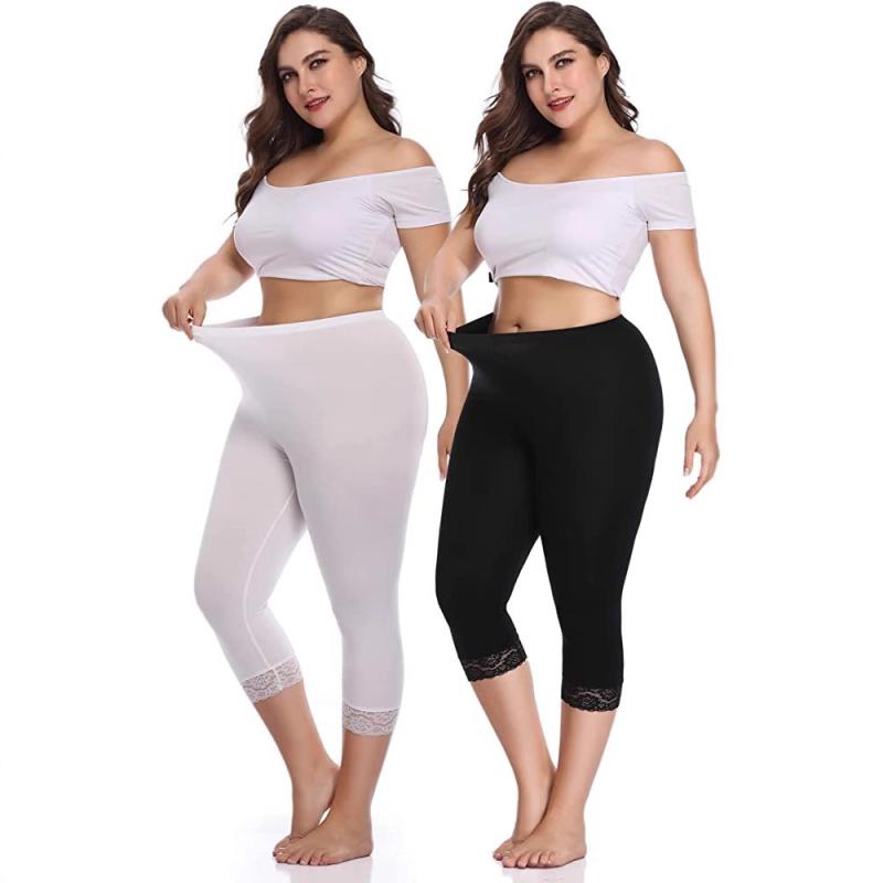 レギンス レディース 大きいサイズ モダール レース 7分丈 パンツ スキニー 薄手 無地 白 黒 グレー ストレッチ スリムフィット 伸縮性 部屋着 ルームウェア