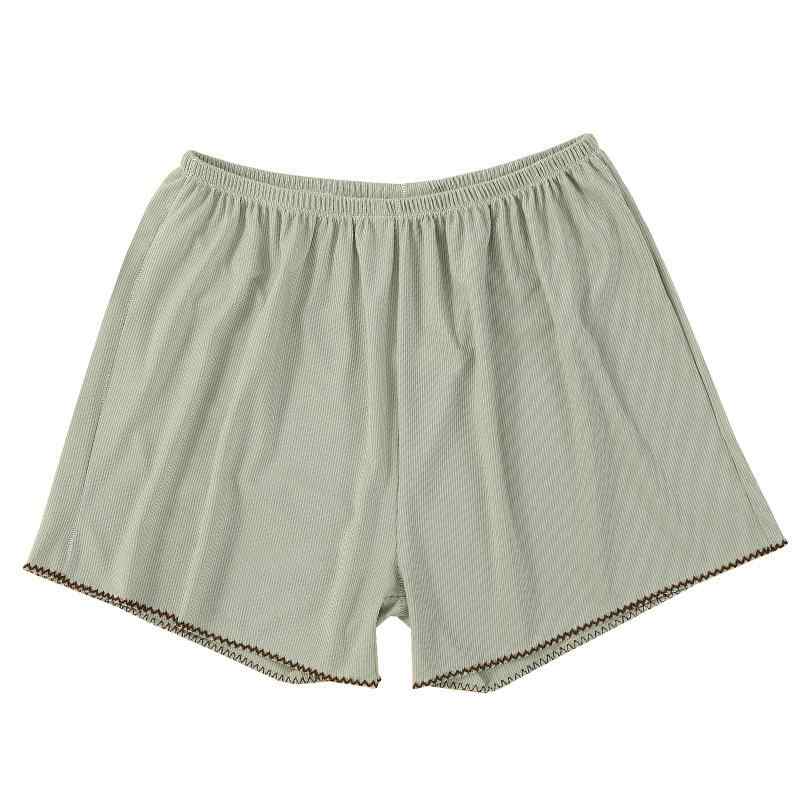 ショートパンツ レディース 接触冷感 裾フレア ゆったりサイズ 大きいサイズ スパッツ インナーパンツ 波模様 春夏 ブラック グレー ベージュ グリーン(x2)