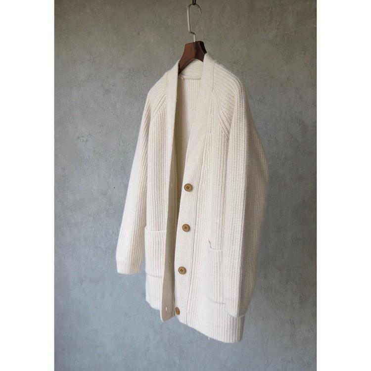 カーディガン レディース Vネック ウールニット 厚手 秋冬 あったか ニットカーディガン アウター 通勤 ゆったり ベージュ系