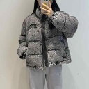 コート レディース デニム 中綿 ドロップショルダー ゆったりサイズ ウォッシュ加工 ダメージ加工 厚手 秋冬 立襟 カジュアル