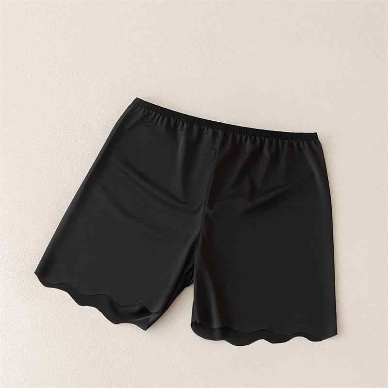 パンツ レディース 接触冷感 インナーパンツ 薄手 無地 ポリエステル ヒップアップ 黒 L