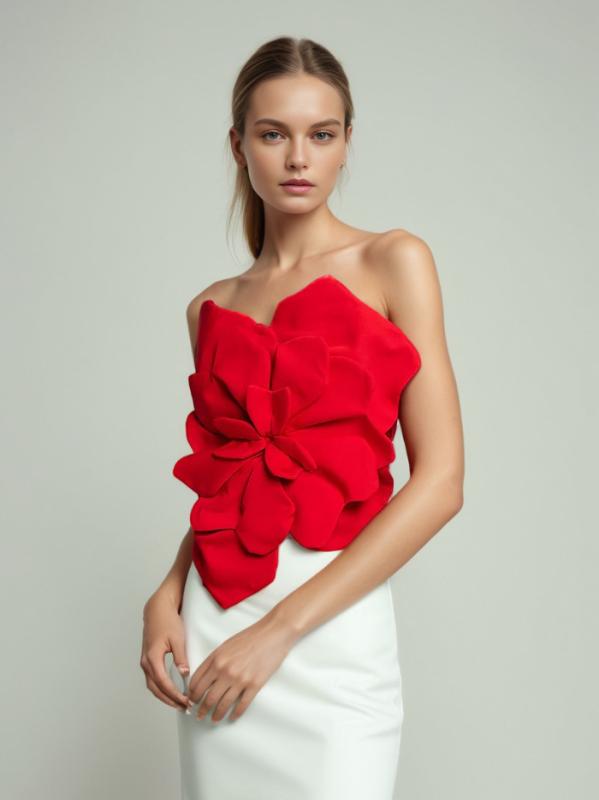 タンクトップ レディース 春夏 花柄 露背 へそ出し ショート丈 チューブトップ スリム セクシー かわいい ストリート