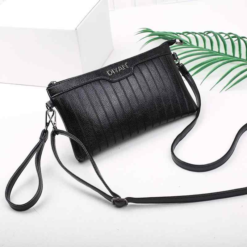 バッグ レディース ショルダーバッグ ポシェット 斜めがけ 鞄 カバン PUレザー 横型 無地 レッド ブルー ブラック(4.0)