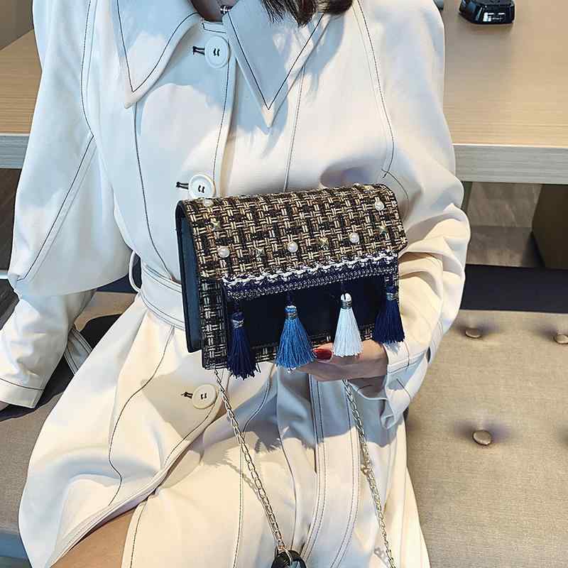 ショルダーバッグ レディース 鞄 編み込み チェーンバッグ 斜めがけバッグ ポシェット カジュアル ストライプ PUレザー