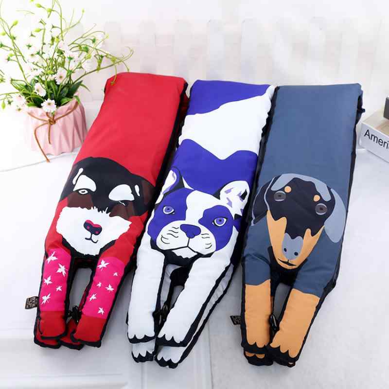 マフラー キッズ 子供用 アニマル柄 ネックウォーマー 防寒 もこもこ ふわふわ かわいい 猫 深青 ブルー 花白 ピンク オレンジ 白 紺 白黒2