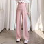 マタニティ パンツ レディース 春夏 薄手 ワイドレッグ ゆったり ストレート ロングパンツ 妊婦服 ピン..