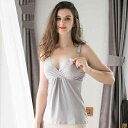 授乳キャミソール レディース 産後 インナー モーダル Vネック ノースリーブ 授乳服 肌着 ルームウェア 部屋着 快適 伸縮性 通気性 無地 ベージュ ピンク...