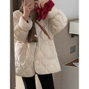 コート レディース 大きいサイズ ひし形 キルティング あったか 防寒 コットン アウター ゆったり 綿服 トップス 黒 ブラック ベージュ XL 2XL 3X...