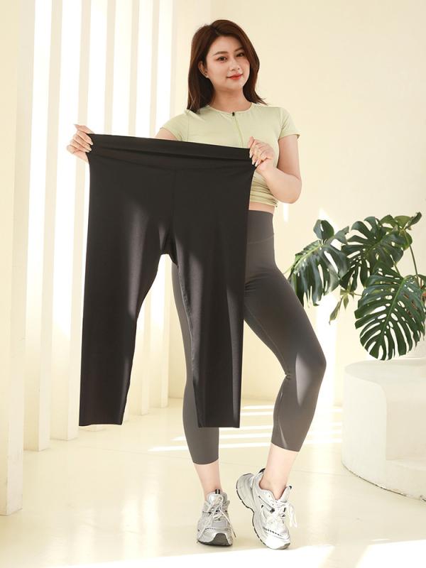 ヨガパンツ レディース 大きいサイズ レギンス スパッツ 高弾性 薄手 接触冷感 スポーツ 運動 伸縮性 吸湿性 速乾性 着痩せ 美脚 ブラック ホワイト グレー モカ XL XXL 2XL 3XL 4XL 春夏