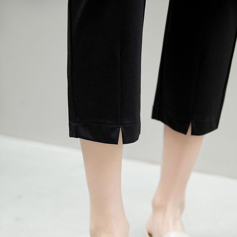 パンツ レディース 大きいサイズ 夏 7分丈 接触冷感 ゆったり ハーレムパンツ 小直筒 普段使い リラックス ポケット付き