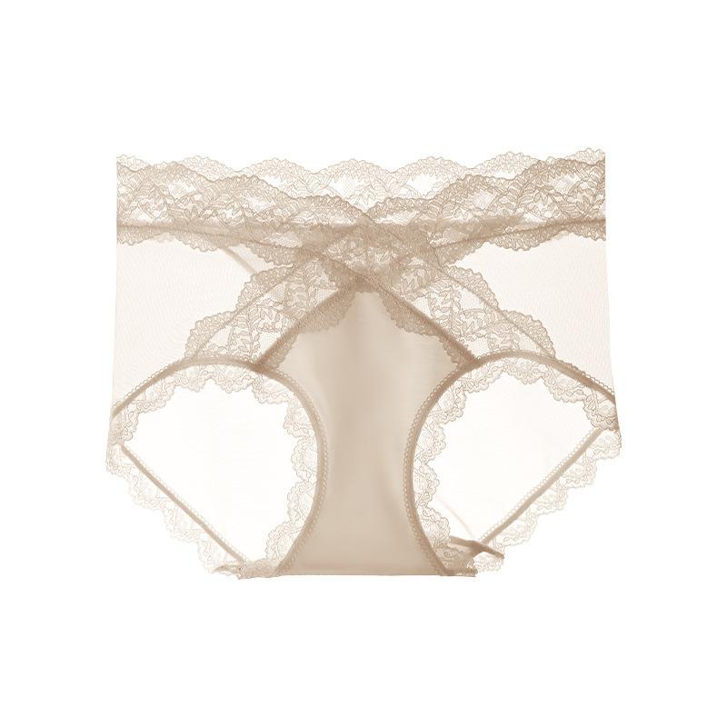 レディース レース ショーツ パンツ 春夏 通気性 高通気性 ハイウエスト 花柄 少女 かわいい 黒 ブラッ..