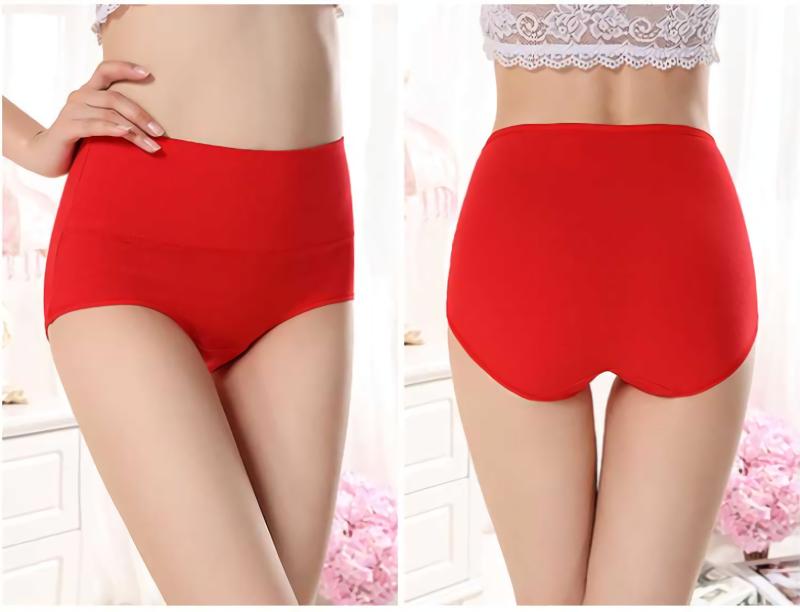 ショーツ レディース 女性用 綿混 高腰 無縫製 プレーン スタンダード 無地 シンプル 通気性 伸縮性 吸湿性 快適 インナー パンツ 下着 肌着