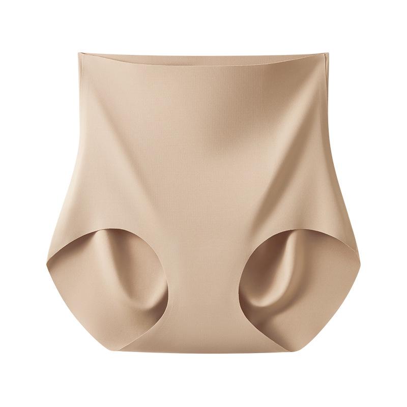 ショーツ レディース 高腰 腹部シェイプ 芦荟 桑蚕糸 海藻繊維 無縫製 シームレス ショーツ クリームホ..
