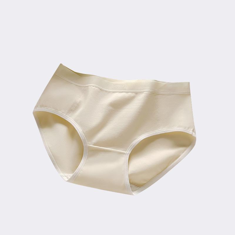 ショーツ レディース A類 コットン 中間ウエスト 無地 三角パンツ 薄手 オールシーズン 白 ピンク系