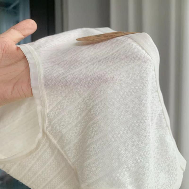 レディース ショーツ パンツ 綿 シームレス スタンダード 女性用 下着 中ウエスト 通気 小格子 原棉 幸運の四つ葉 クローバー アレルギー対応 敏感肌 普段使い(x2)