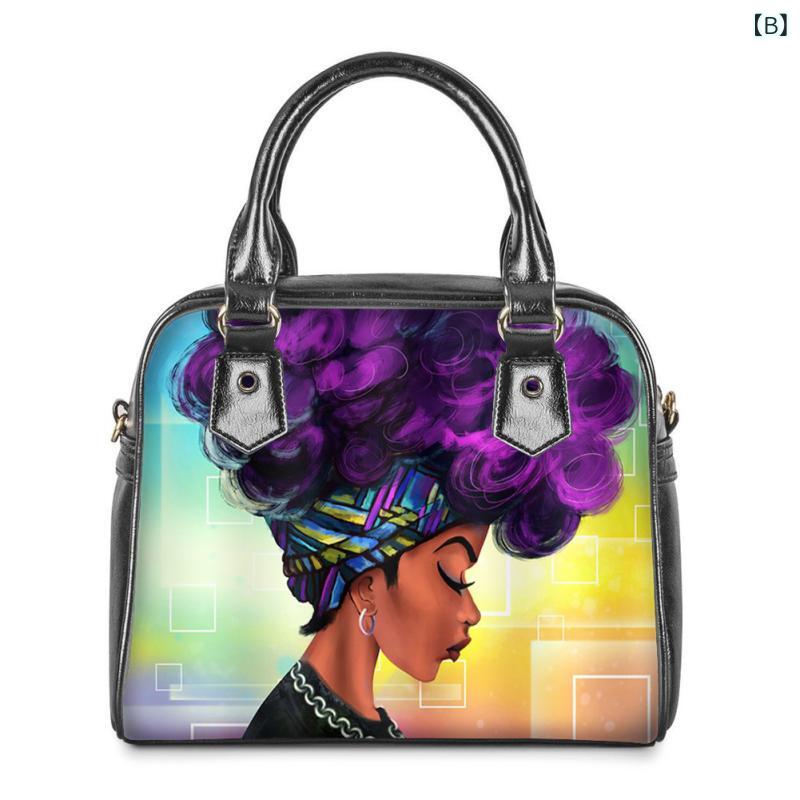 ブリルビのカスタム pu レディース 斜め ショルダーバッグ アフリカの 女の子 ハンドバッグ ワンショルダーバッグ 百 掛け 小さめ 正方形 バッグ shoulder bags｜アングル2