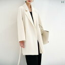 100 ウール 両面は 高 枝の コートの 中の 長さの 女性 小柄 ストラップが ゆるい コートね