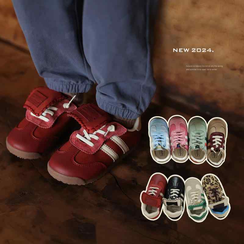 スニーカー キッズ 女の子 運動靴 ベビー シューズ 幼稚園 保育園 子供靴 合成皮革 TPR 豹柄 ヒョウ柄 かわいい 通園 普段使い