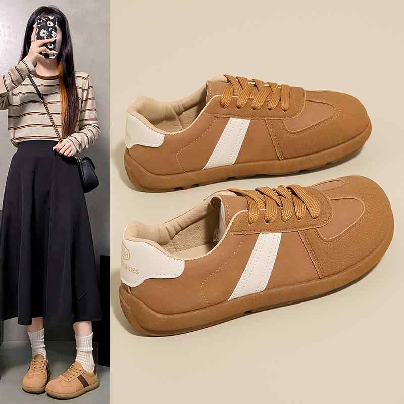 スニーカー レディース 快適 歩きやすい 疲れにくい ローカット フラット 紐 おしゃれ かわいい カジュアル スポーツ 運動靴 ランニング 旅行 厚底 通気性 滑り止め 黒 ブラック ブラウン ベージュ