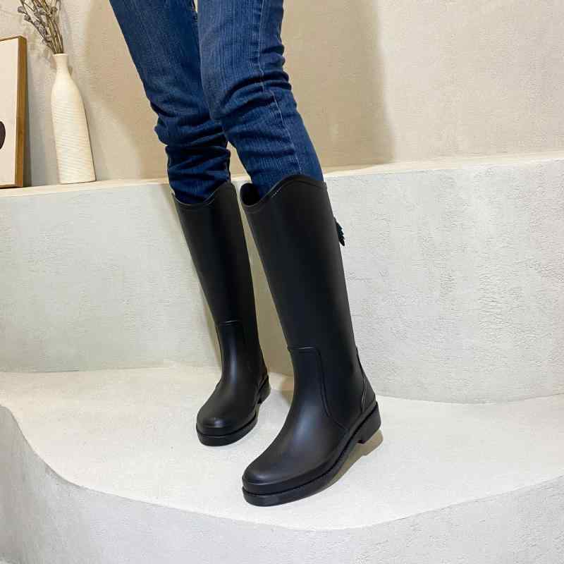 レインブーツ レディース 防水 滑り止め 厨房 シューズ 作業靴 耐摩耗性 高筒 中筒 ブラック ブラウン イエロー ピンク ブルー カジュアル