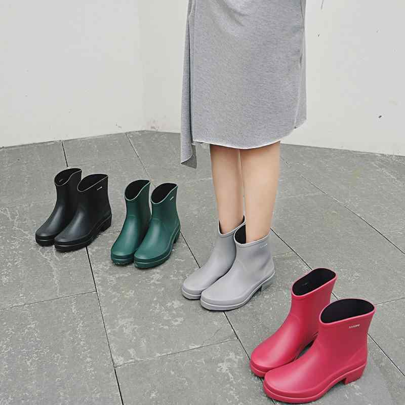 楽天ブリルビレインシューズ レディース ローカット 防水 滑り止め 女性用 雨靴 かわいい 黒 グレー レッド グリーン（x2）