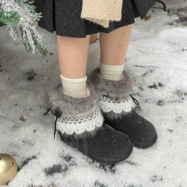 楽天ブリルビ靴 レディース 雪用ブーツ スノーブーツ 厚底 防寒 保温 ショートブーツ 婦人靴 ぺたんこ フラットソール スリッポン ローヒール 履きやすい 歩きやすい 滑り止め ラウンドトゥ 無地 カジュアル 秋冬 グレー ブラウン ベージュ