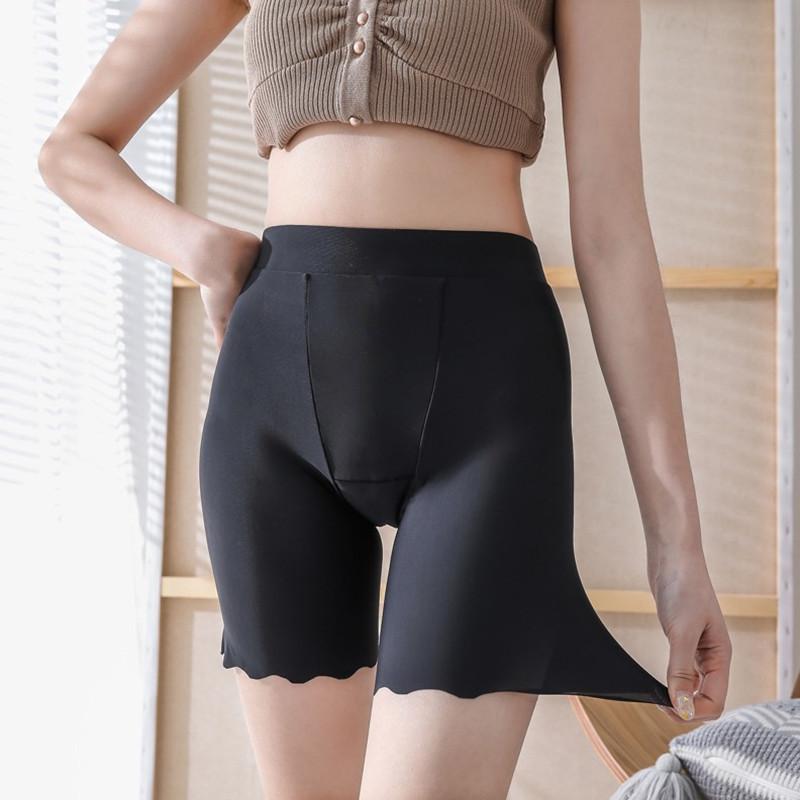 パンツ レディース 接触冷感 夏用 高腰 インナー スパッツ ペチパンツ 下着 無地 ブラック ベージュ グレー ホワイト